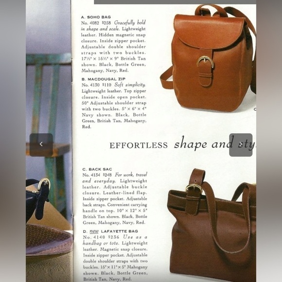 Coach vintage back sac 4134 backpack in British tan leather main image 12